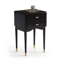 Тумба С 2 ящиками NOVANI единый размер черный LA REDOUTE INTERIEURS  фото, kupilegko.ru